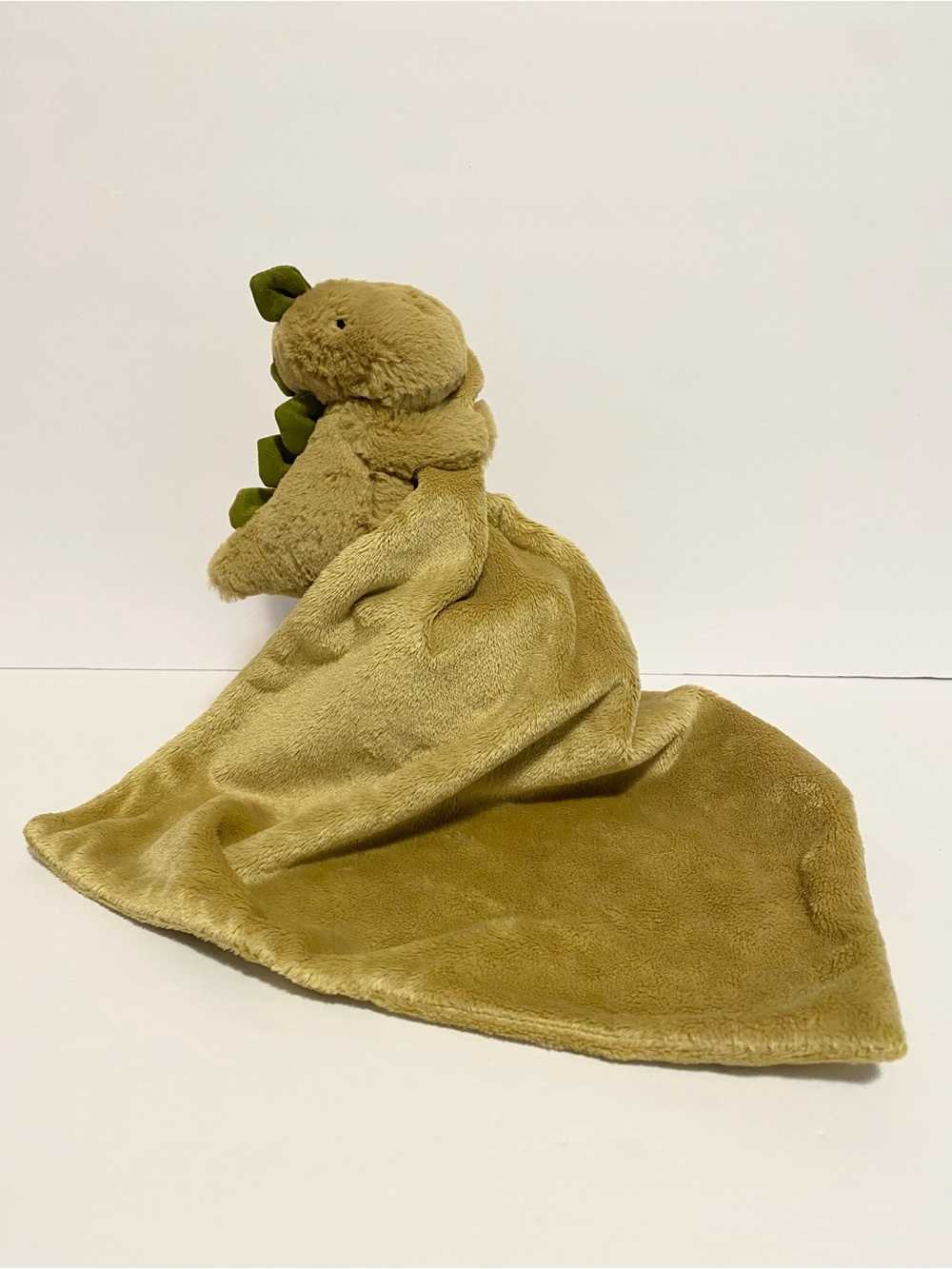 Jellycat Green Dinosaur Dino Lovey Soother Security Blanket Plush Toy Blankie